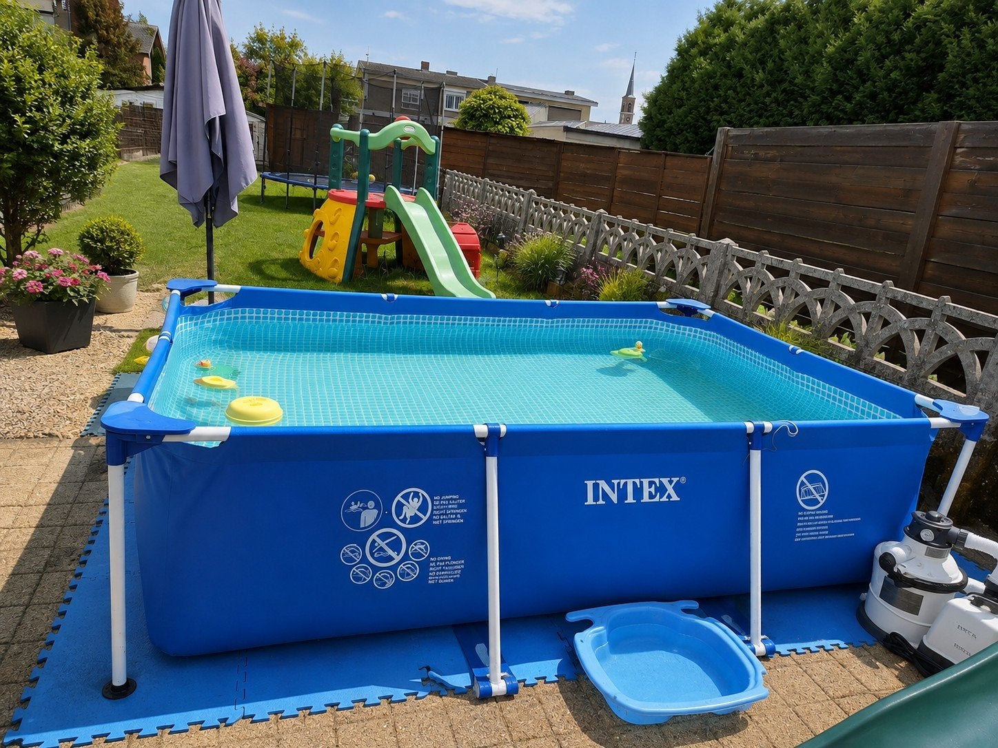 Intex zwembad 3mx2mx0,75cm, Tuin en Terras, Zwembaden, Ophalen, Gebruikt, Opzetzwembad, 200 tot 400 cm