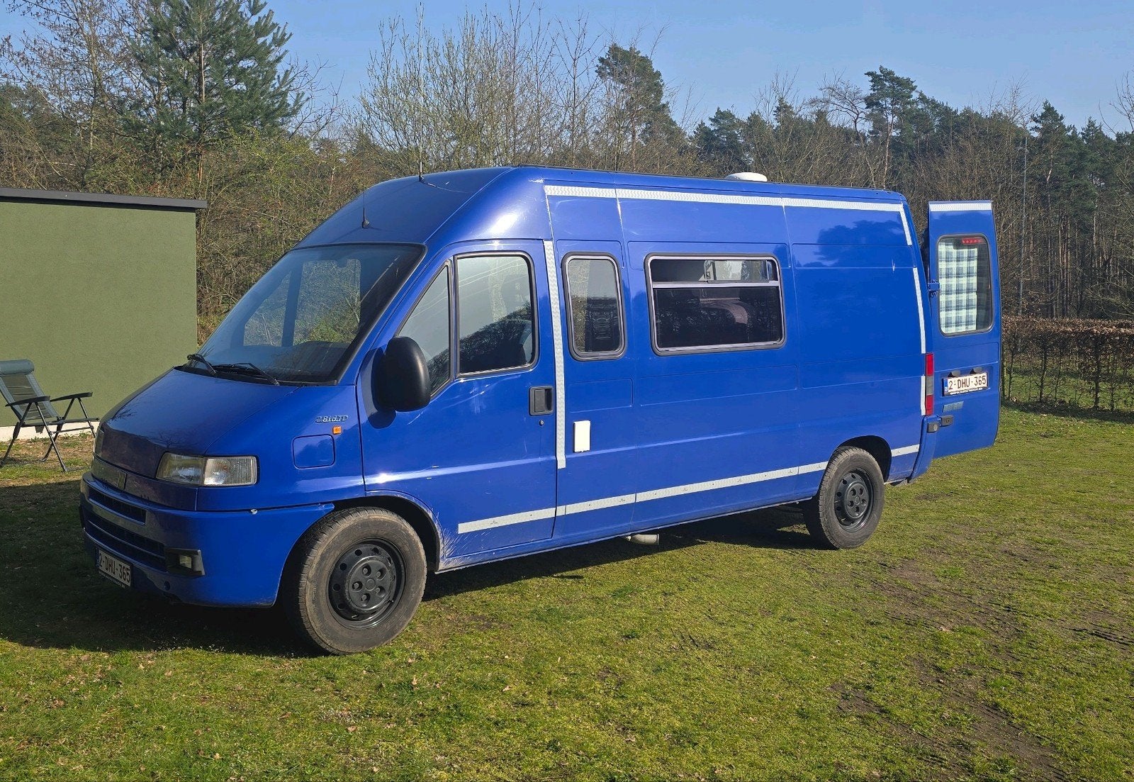 Fiat Ducato campertje, Caravans en Kamperen, Mobilhomes, Buscamper of Camperbus, Fiat, Fiat, 5 tot 6 meter, Diesel, Handgeschakeld