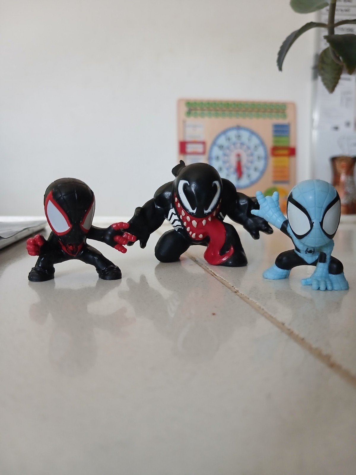 Spidermann popjes, Ophalen