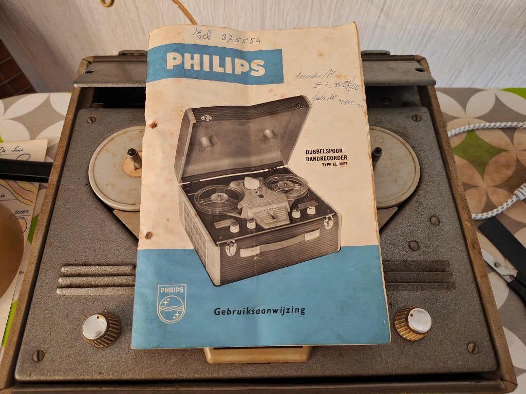 Philips vintage bandrecorder, Enlèvement, Magnétophone