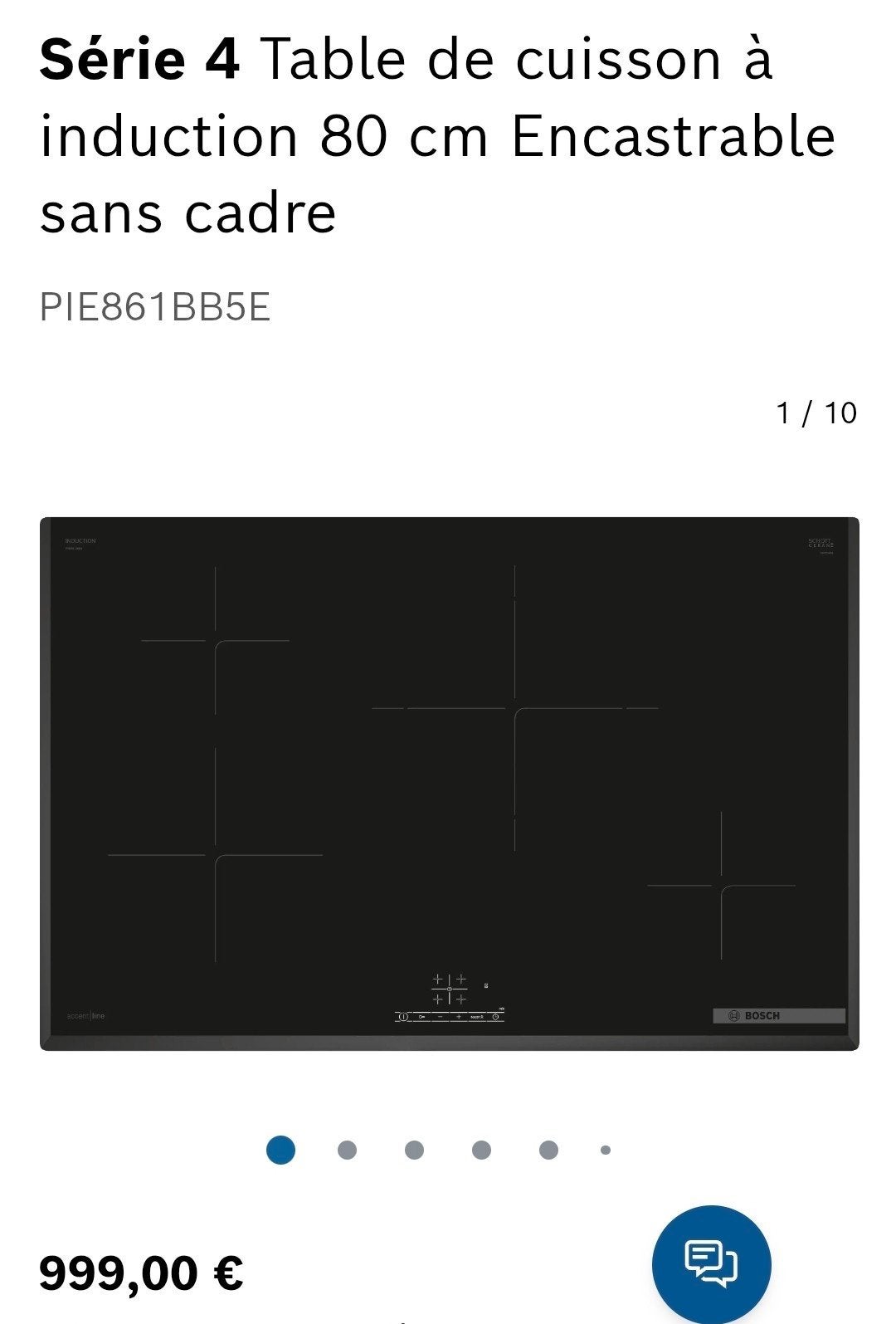 Taque induction 80cm BOSCH Neuve emballée, Enlèvement, Autres types