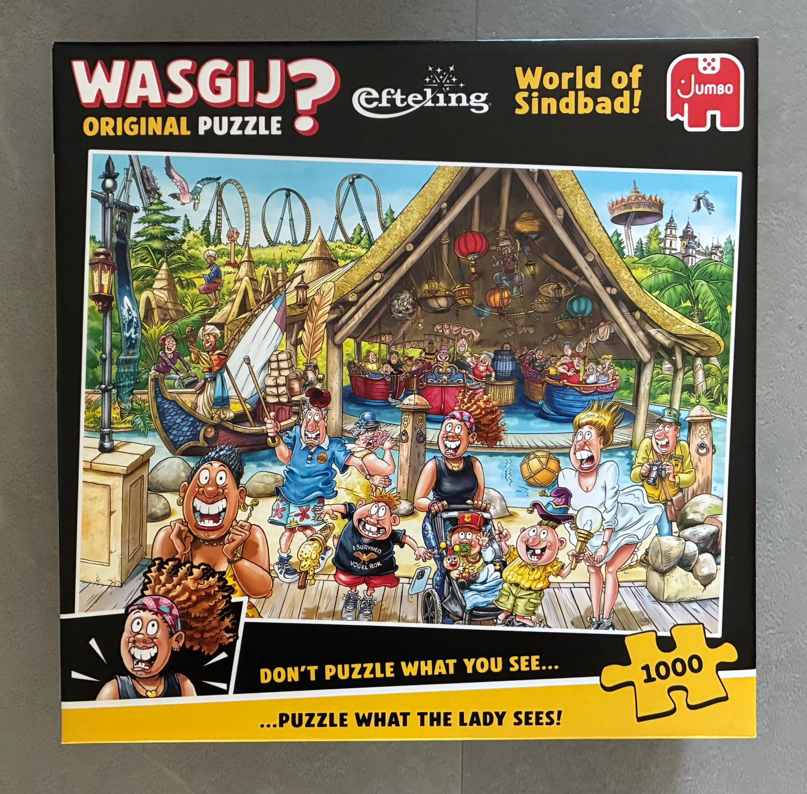 Wasgij puzzel 1000 stukjes, Hobby en Vrije tijd, Ophalen, Zo goed als nieuw
