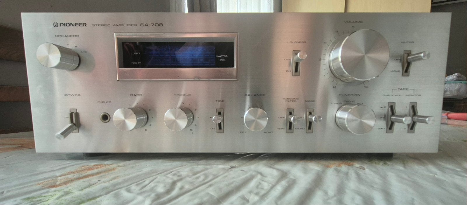 pioneer sa708, TV, Hi-fi & Vidéo, Amplificateurs & Ampli-syntoniseurs, 60 à 120 watts, Enlèvement, Stéréo, Pioneer