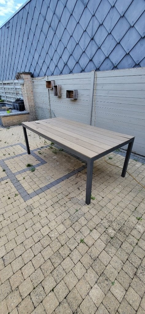 tuintafel, Jardin & Terrasse, Tables de jardin, Enlèvement, Utilisé, Rectangulaire, Bois