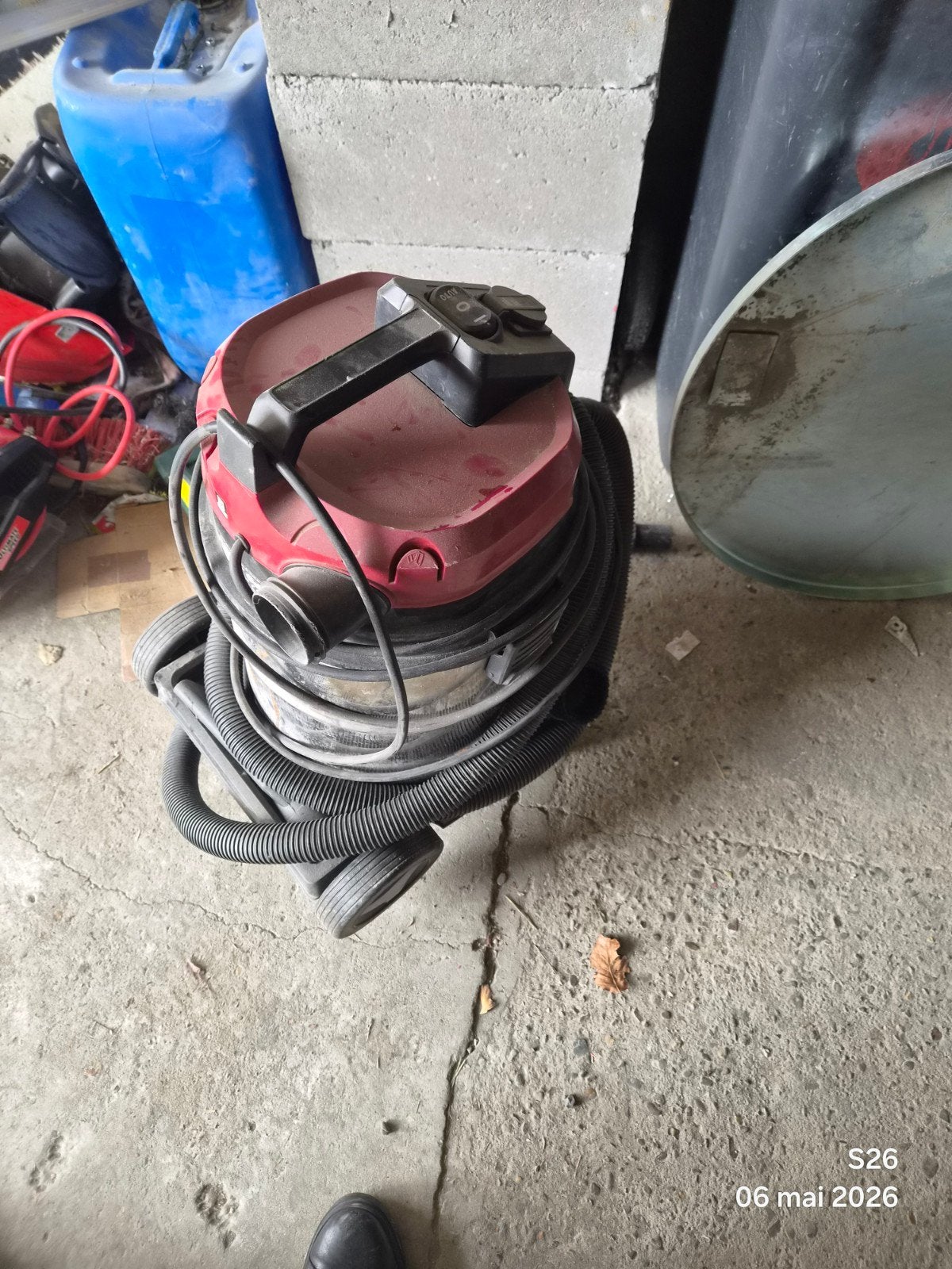 Aspirateur Air/eau, Ophalen