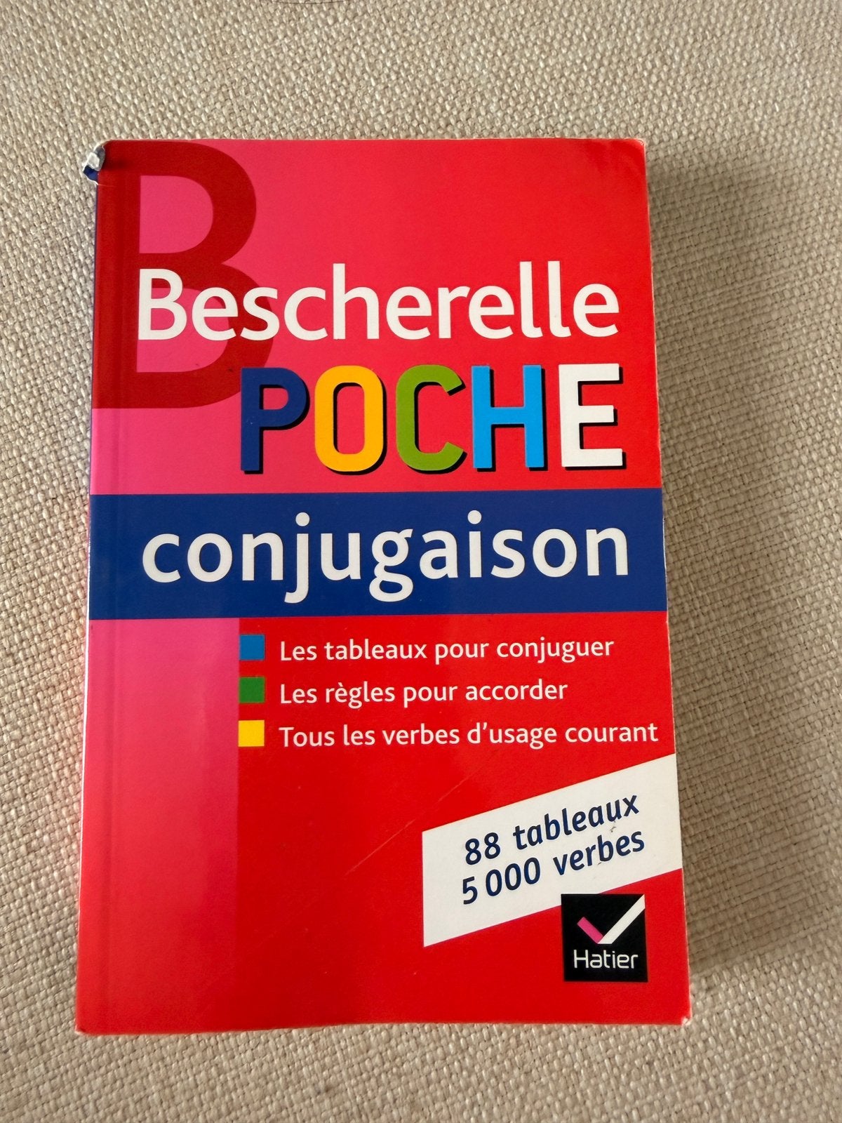 Bescherelle de poche conjugaison, Enlèvement ou Envoi, Comme neuf