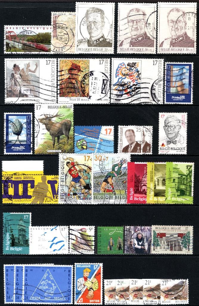 Jaar 1998 gestempeld (2735-2792), Postzegels en Munten, Postzegels | Europa | België, Ophalen of Verzenden, Postfris, Gestempeld