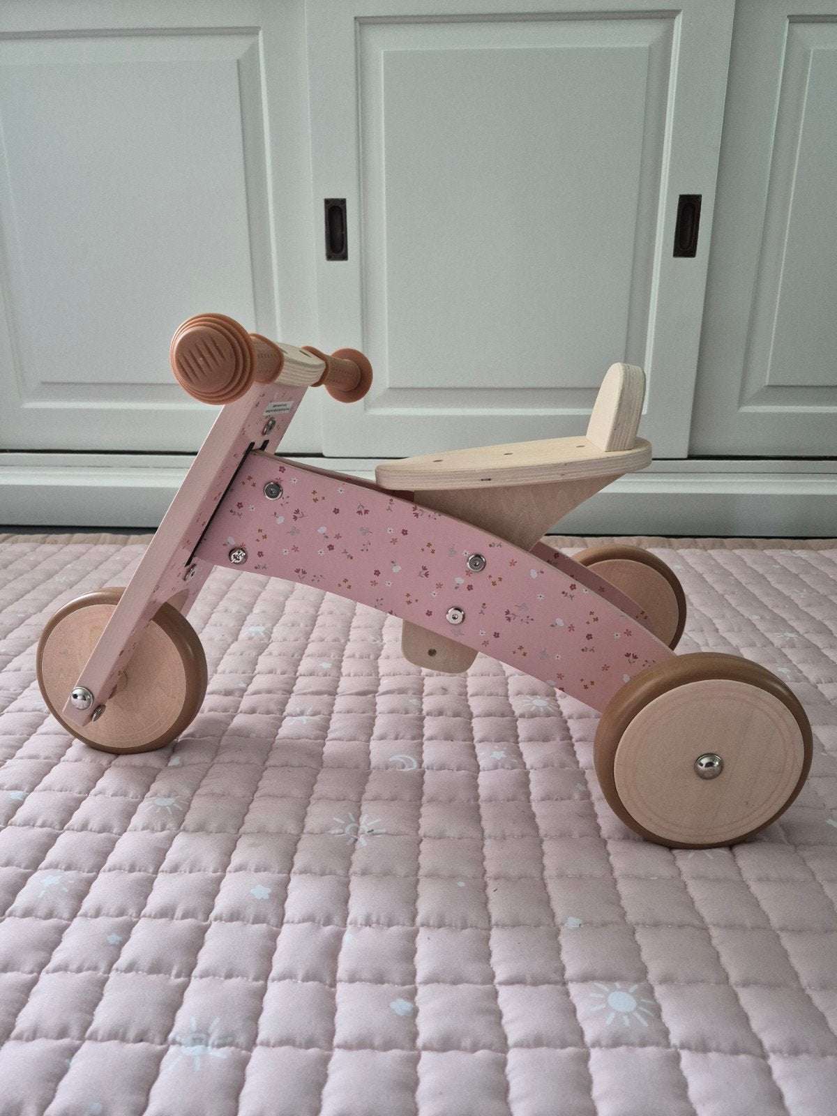 Little Dutch roze houten loopfietsje zo goed als nieuw!, Ophalen