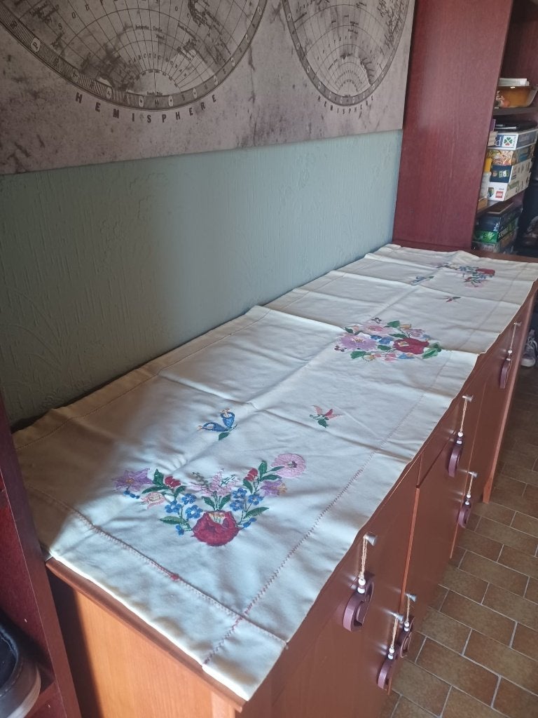 Grote Originele Hongaarse Kalocsa Tafelloper – 155x52 cm, Ophalen of Verzenden