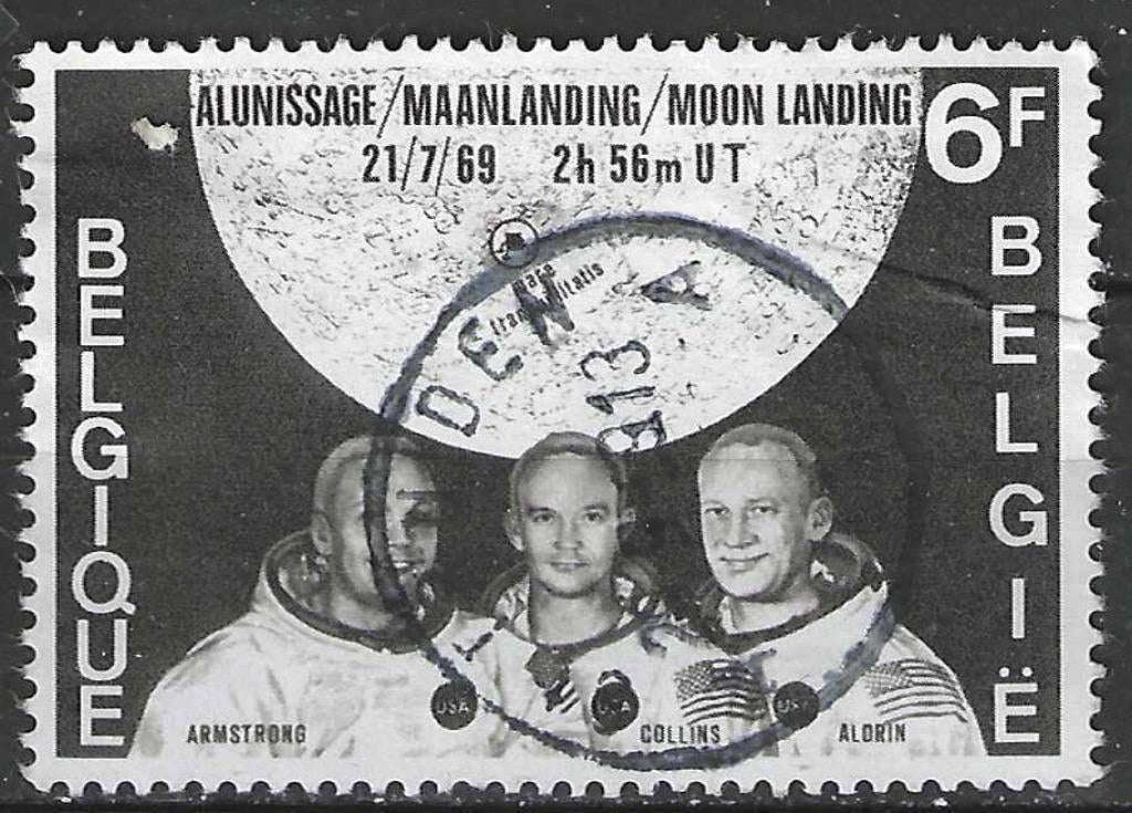 Belgie 1969 - Yvert/OBP 1508 - Eerste maanlanding (ST), Postzegels en Munten, Verzenden, Gestempeld, Gestempeld, Ruimtevaart