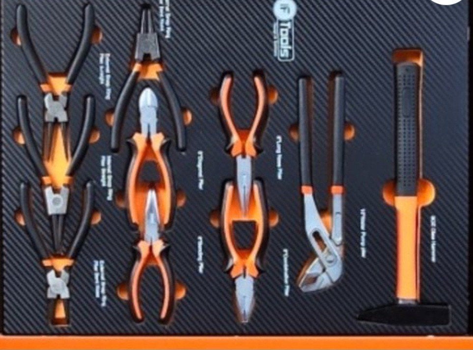 CHARIOT À OUTILS XXL 8 TIROIRS DONT 8 REMPLIS DE CLÉ DYNAMOM, Enlèvement ou Envoi