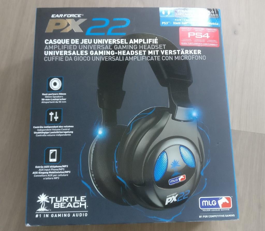 Casque de jeu Turtle Beach PX22 - complet dans une boîte, Informatique & Logiciels, Casques micro, Comme neuf, Over-ear, Filaire