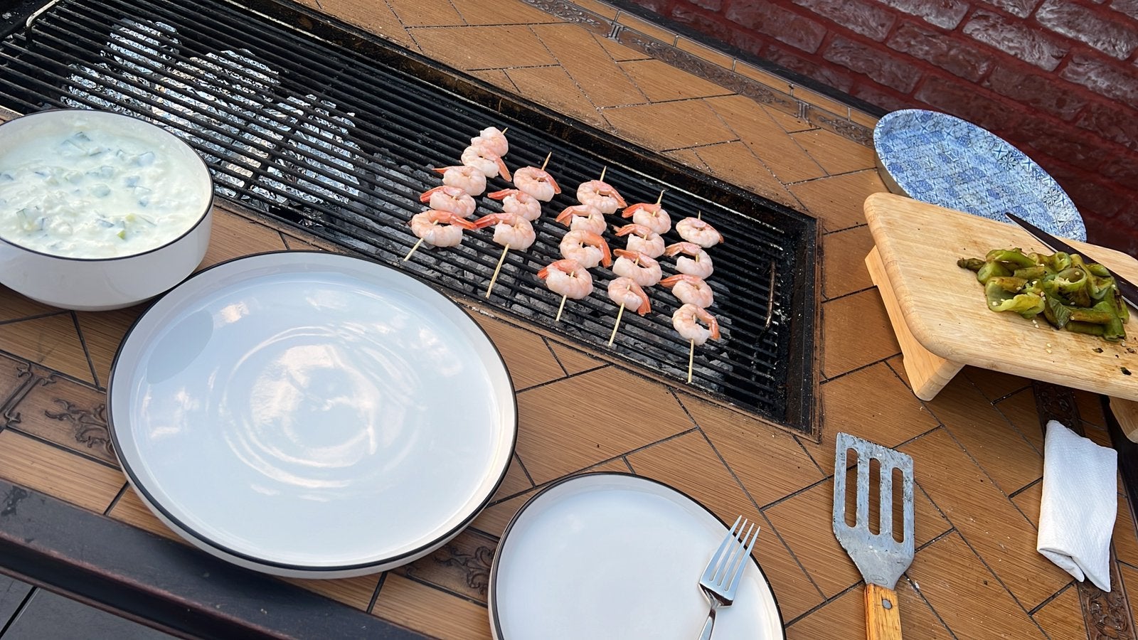 Barbecue tafel / BBQ-tafel te koop, Enlèvement, Comme neuf