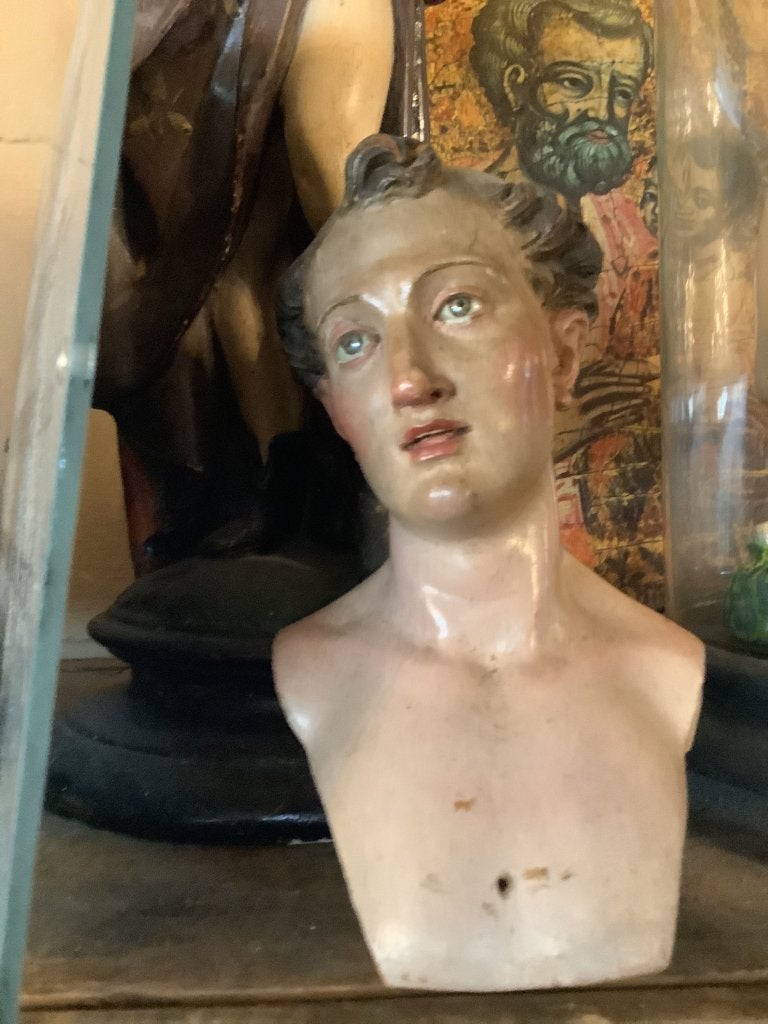 Napolitaans religieus beeldje 17e eeuws !, Antiek en Kunst, Ophalen