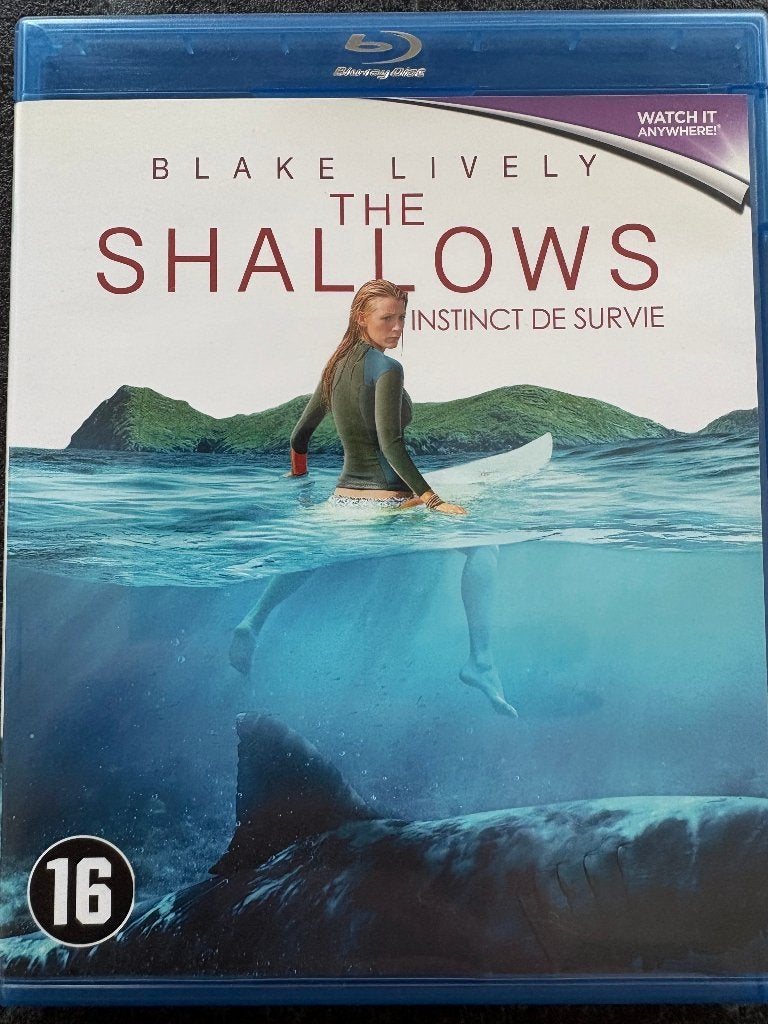 The Shallows Blu-ray, CD & DVD, Blu-ray, Avec suppléments, Action, Enlèvement ou Envoi, Anglais