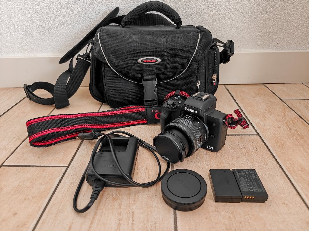 Prachtige Canon EOS M50 Systeemcamera met 15-45mm lens, Audio, Tv en Foto, Fotocamera's Digitaal, Kantelbaar/draaibaar scherm