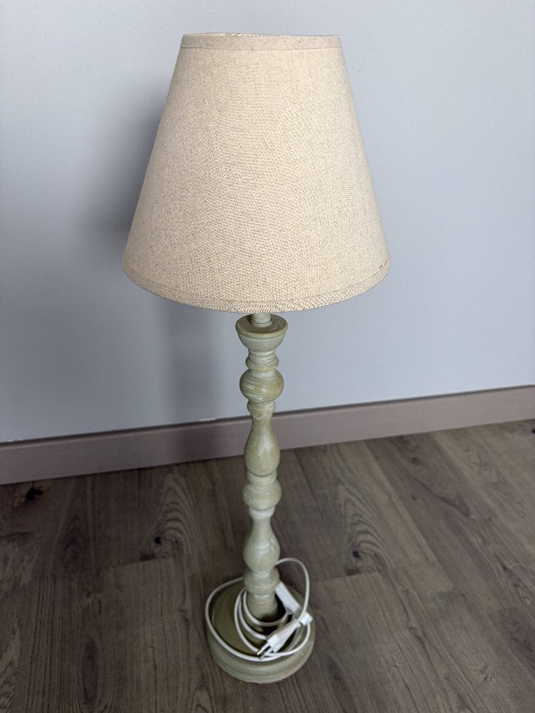 Landelijke houten tafellamp, Ophalen, Zo goed als nieuw, Sfeerlamp, Landelijk