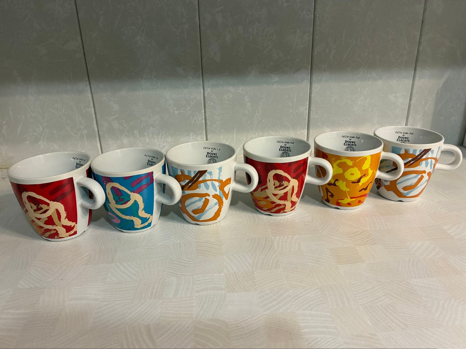 Douwe Egberts mugs / 6 stuks, Maison & Meubles, Enlèvement, Neuf