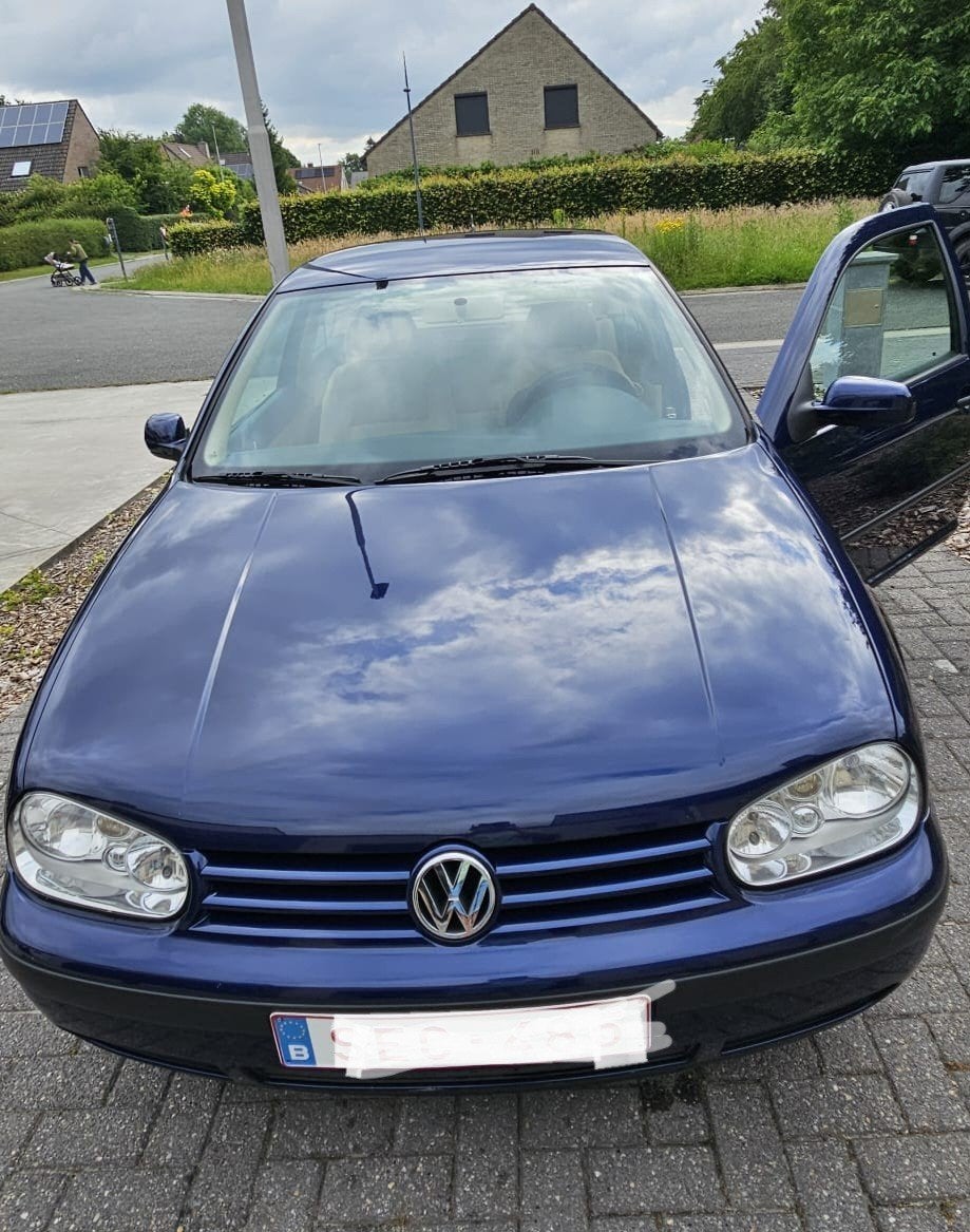 VW Golf 1ste eigenaar, Auto's, Blauw, Trekhaak, Blauw, Te koop