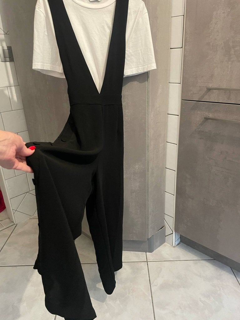 COMBI broek ZARA zwart XS, Kleding | Dames, Broeken en Pantalons, Zara, Ophalen of Verzenden, Zo goed als nieuw, Zwart