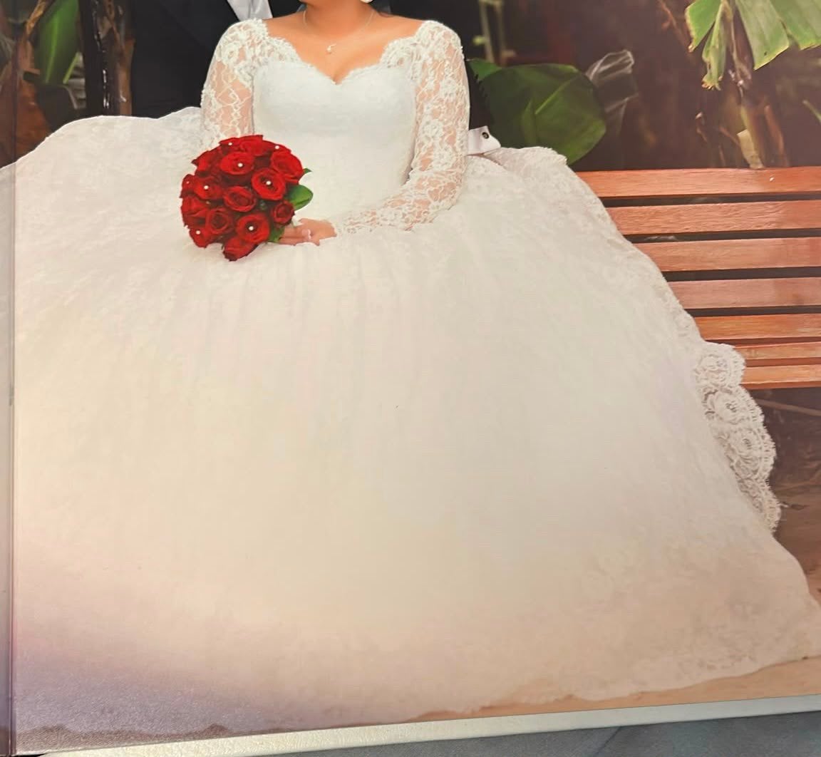 Robe de mariée, Kleding | Dames, Trouwkleding en Trouwaccessoires, Ophalen of Verzenden, Gedragen, Wit, Trouwjurk
