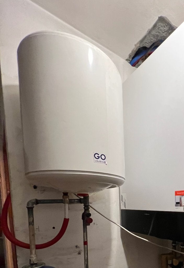 Elektrische boiler GO by Van Marcke – 50L – 1500W, Ophalen, Gebruikt, 20 tot 100 liter, Boiler