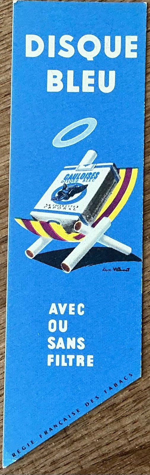 Oude GAULOISES CAPORAL/ROYAL CIGARETTES/bladwijzer, Verzamelen, Boekenleggers, Ophalen of Verzenden, Zo goed als nieuw, Reclame