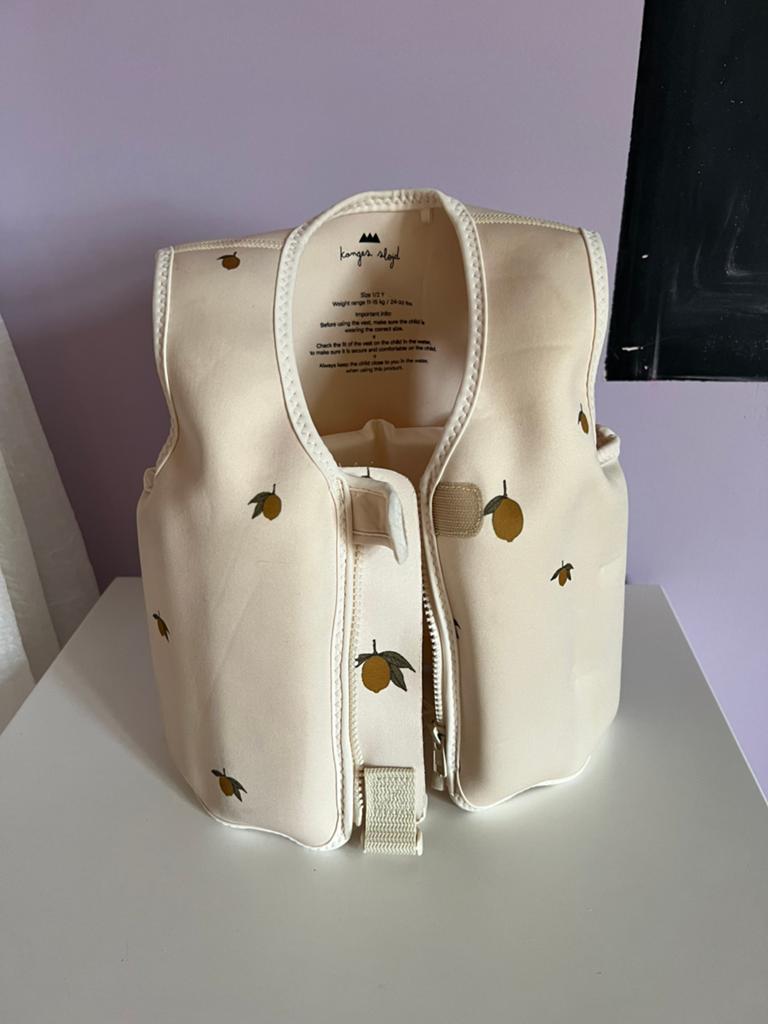 KONGES SLOJD ZWEMVEST ELLIS LEMON 1-2 jaar, Kinderen en Baby's, Kinderkleding | Kinder-zwemkleding, Zo goed als nieuw, Ophalen
