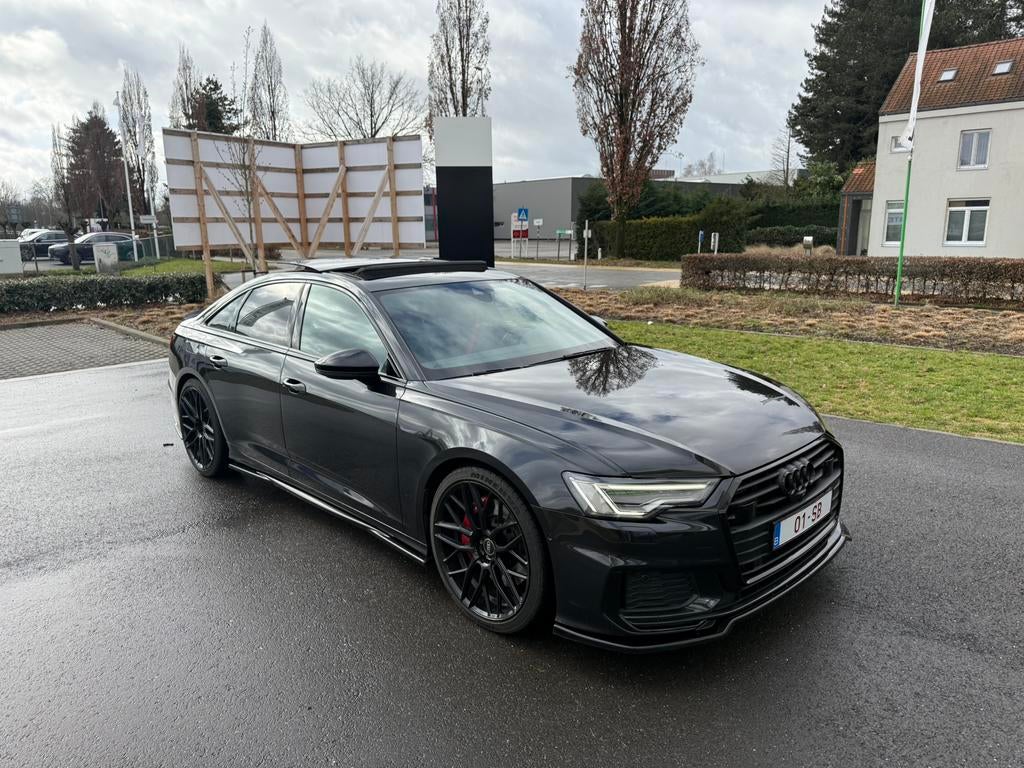 Audi A6 3x S-Line 55tfsi e Hybride 82.000km panodak, Auto's, Automaat, Dealer onderhouden, A6, Te koop