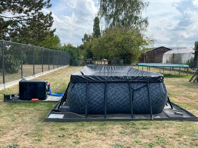 Zwembad EXIT Toys EXIT Stone 540x250x100cm met warmtepomp, Ophalen, Gebruikt, 200 tot 300 cm, 80 tot 120 cm