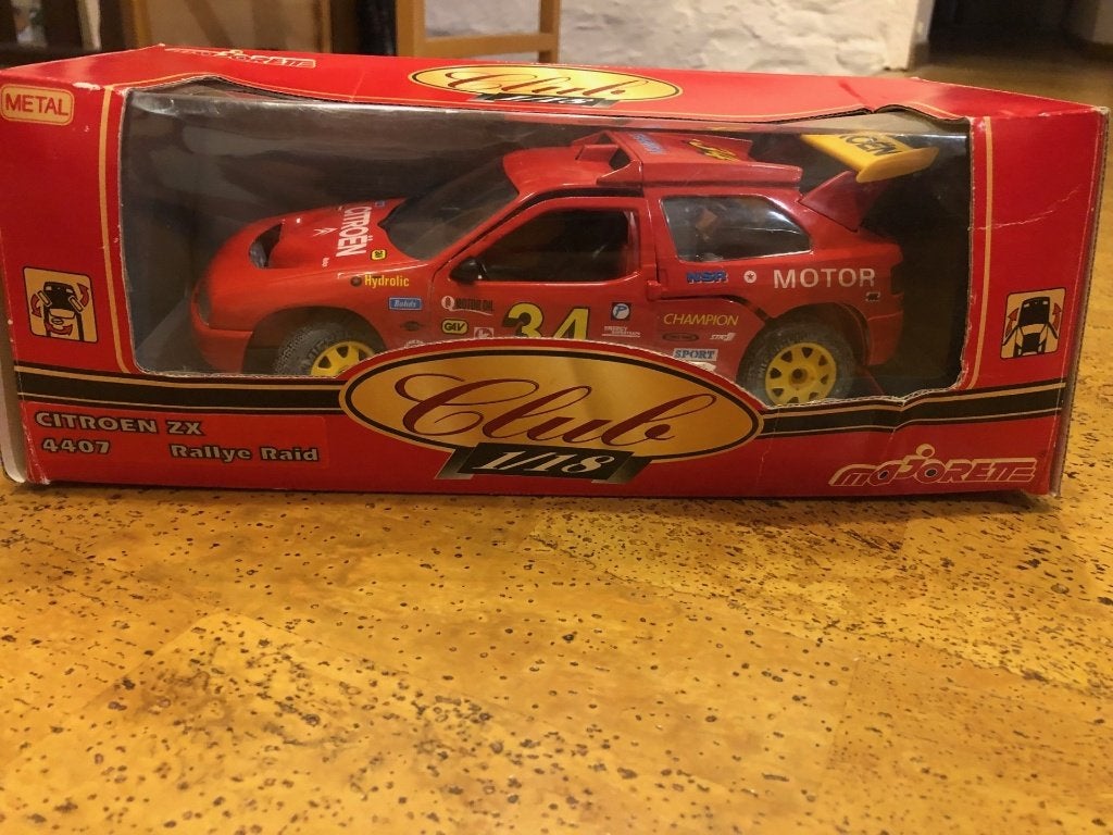 Miniatuur Majorette 1/18 Citroën ZX Rally Raid, Ophalen of Verzenden, Zo goed als nieuw, Auto, Overige merken