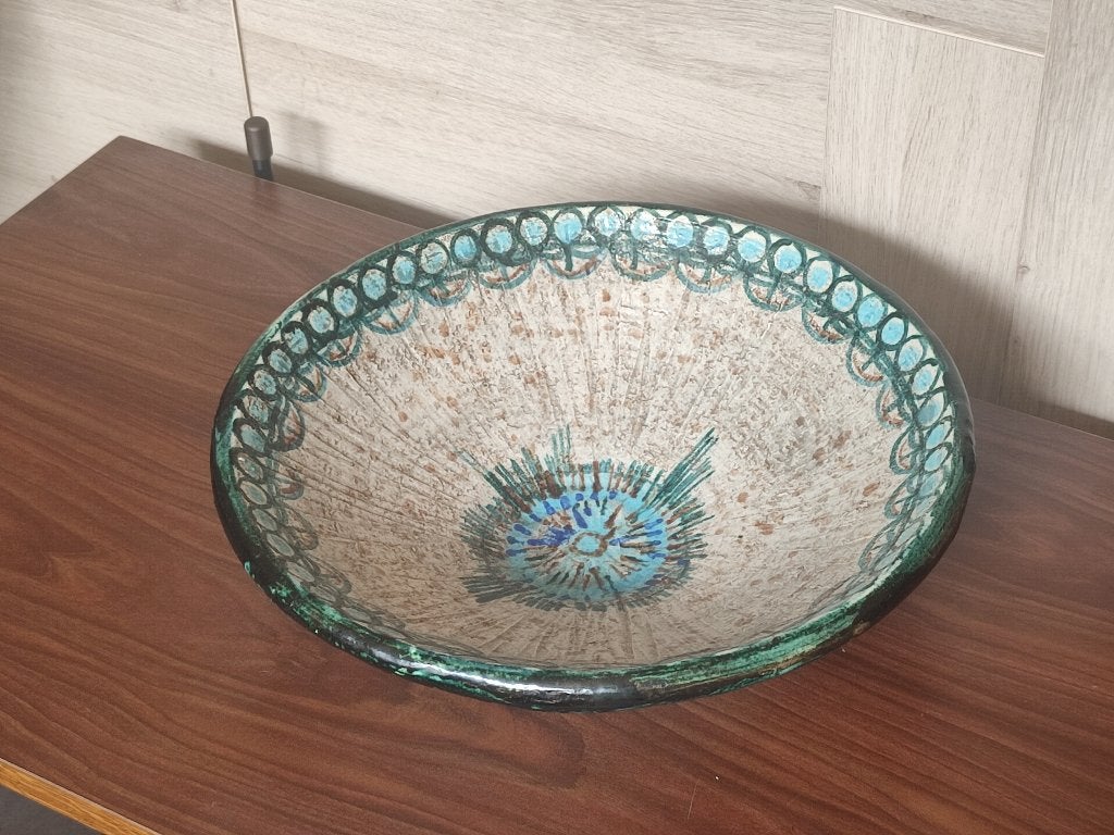Grote vintage schaal - piece unique, Ophalen of Verzenden