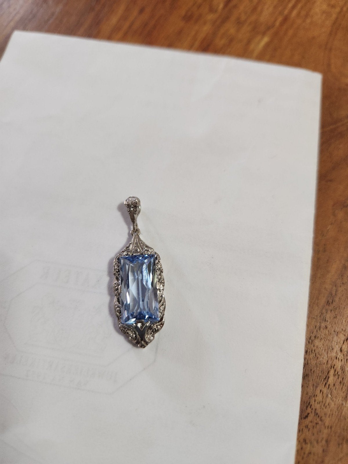 pendentif argent , marcassites et super aigue marine, Bijoux, Sacs & Beauté, Enlèvement ou Envoi, Argent, Argent