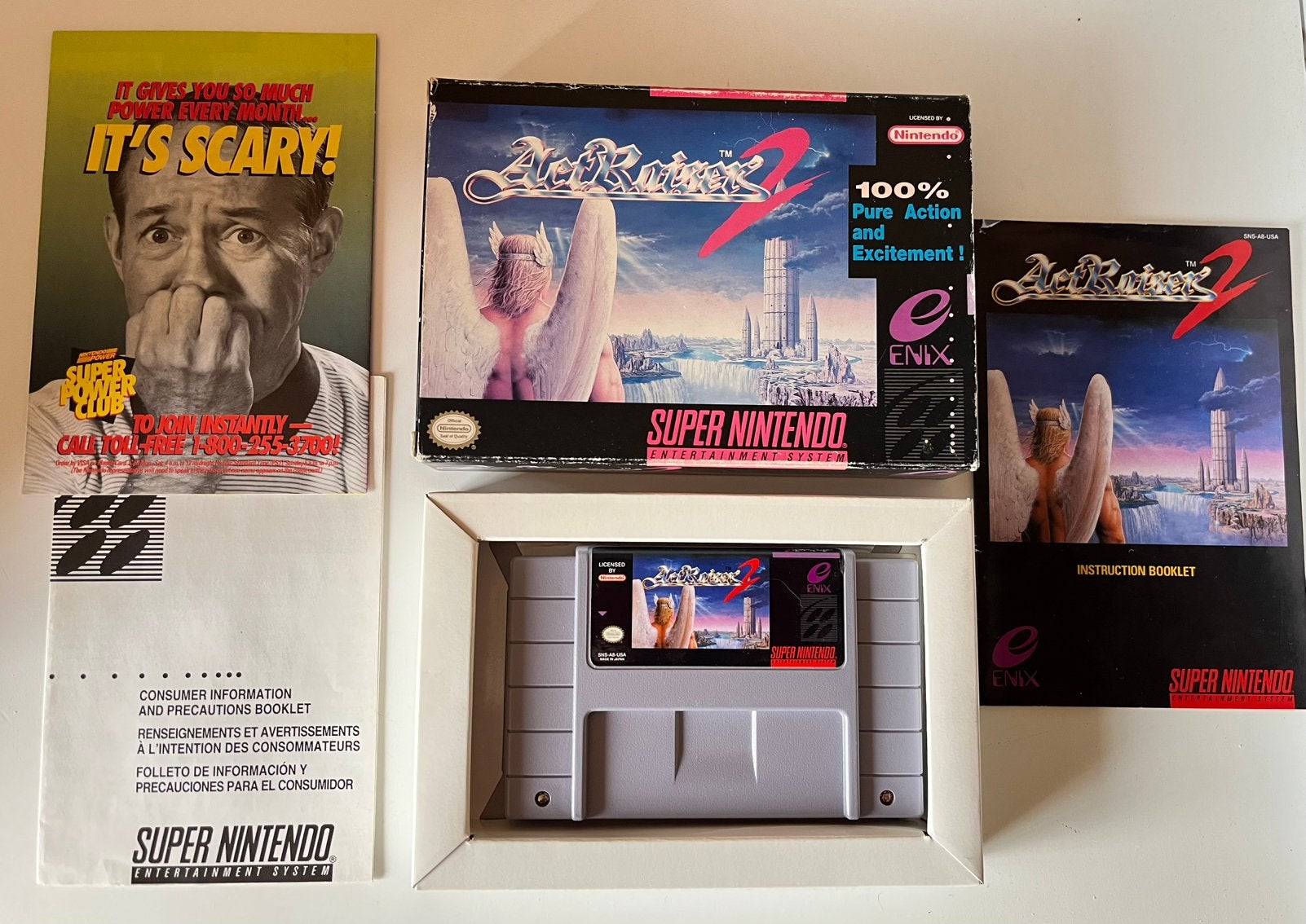 Actraiser 2 super nes USA, Games en Spelcomputers, Games | Nintendo Super NES, Ophalen, Zo goed als nieuw
