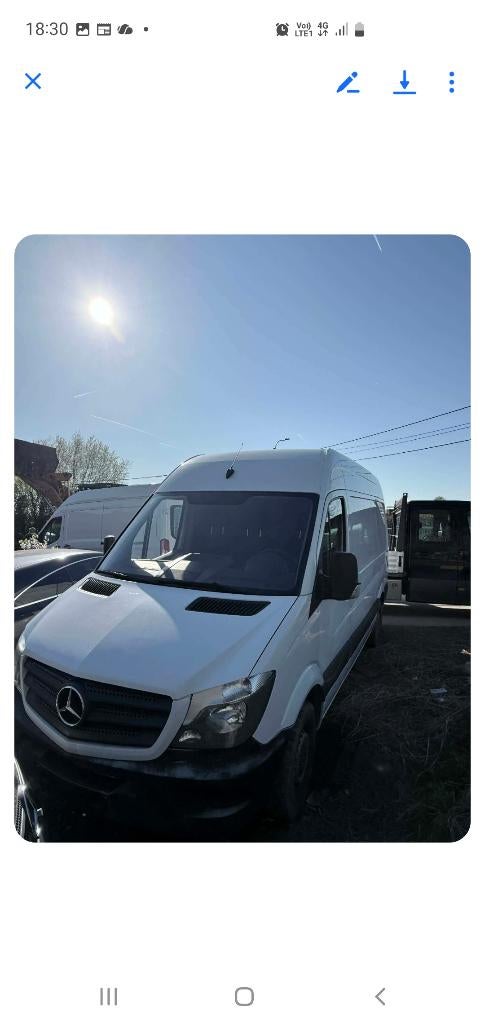 Mercedes sprinter, Auto's, Bestelwagens en Lichte vracht, Euro 5, 2270 kg, 4 cilinders, Wit