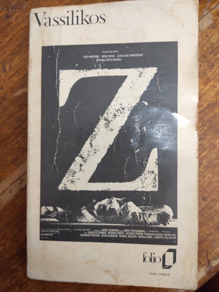 Z - Vassilis Vassilikos, Livres, Enlèvement ou Envoi