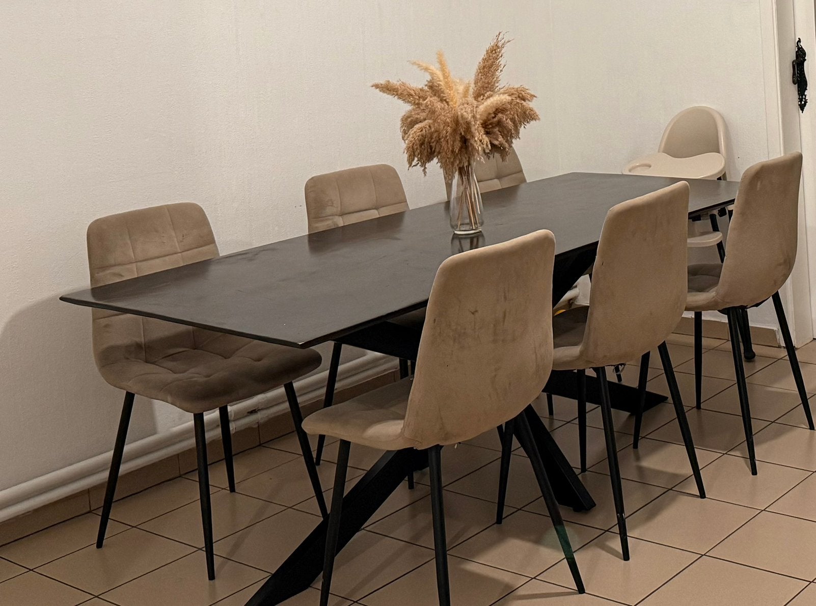 Table à manger avec chaises, Maison & Meubles, Enlèvement, Comme neuf