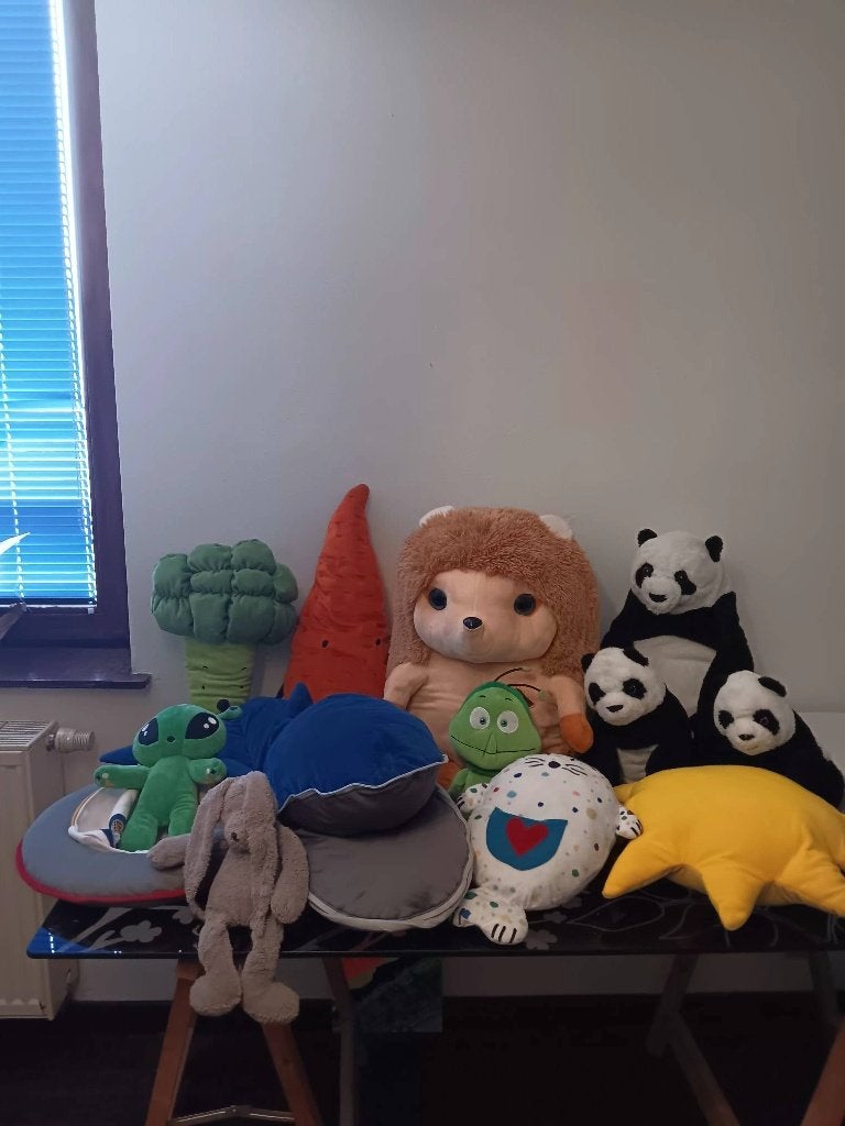 Lot de peluches, Orange, Comme neuf, Autres types, Lavable