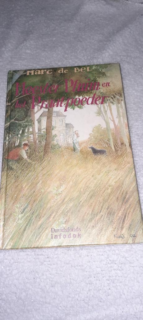 Boek Meester Pluim en het praatpoeder, Boeken, Ophalen of Verzenden, Gelezen, Marc de Bel