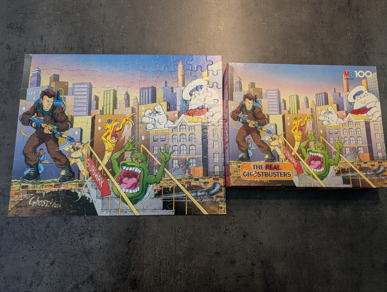 The Real Ghostbusters – MB Puzzle 100 stukjes, Tickets en Kaartjes
