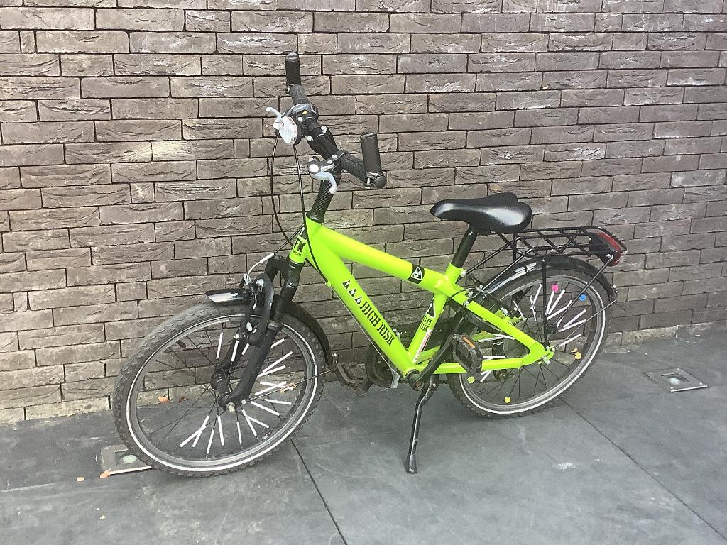 Schoolfiets 20 inch, Fietsen en Brommers, Ophalen, Gebruikt, Velgrem, Versnellingen