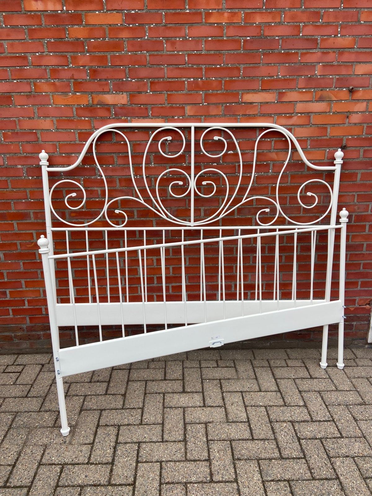 Bed, Huis en Inrichting, Slaapkamer | Bedden, Ophalen, Wit, Tweepersoons, Zo goed als nieuw