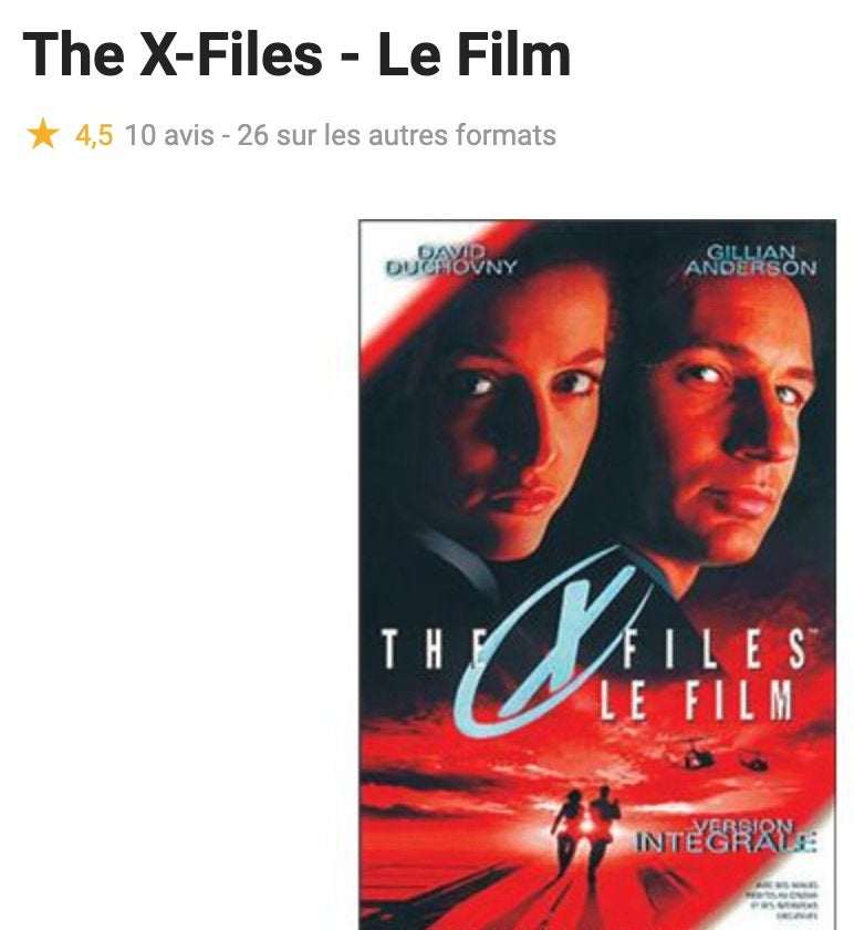 DVD The X files Le film, Enlèvement ou Envoi, Néerlandais, Anglais, Thriller d'action