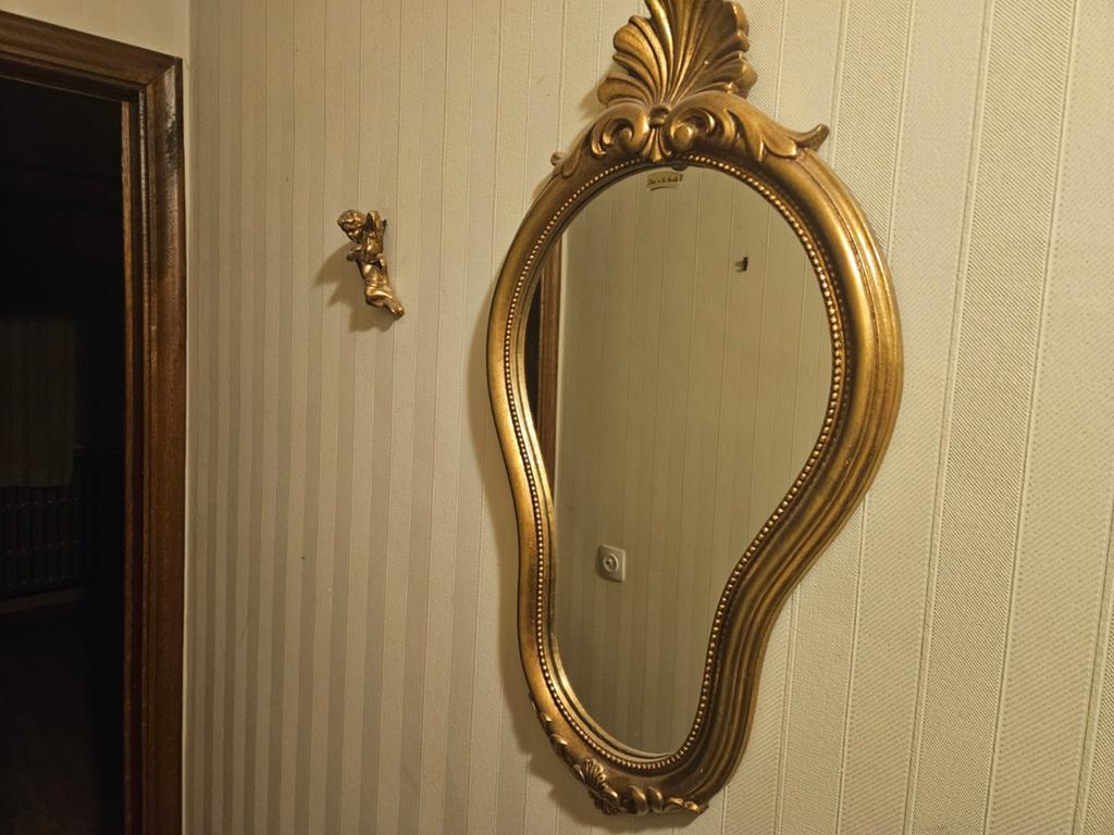 Beau miroir avec 2 anges en très bon état, Antiquités & Art, Enlèvement
