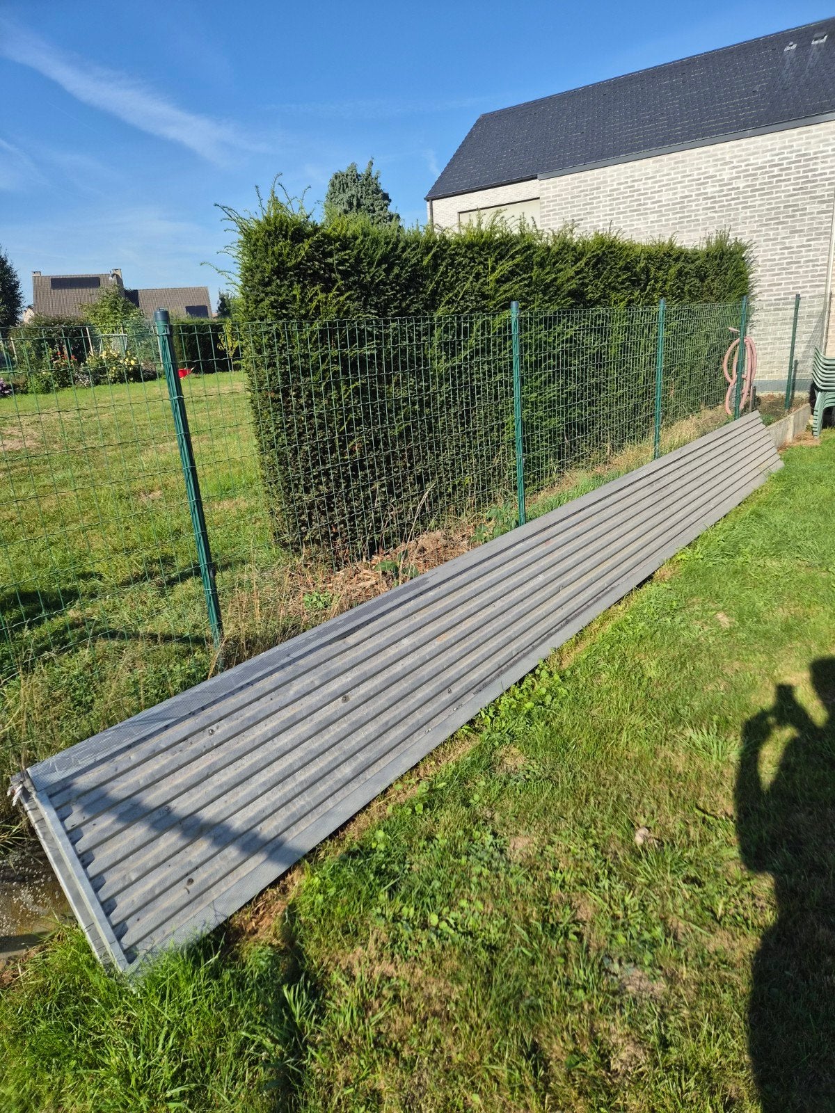 aluminium loopbrug 6m (verstevigd), Ophalen, Gebruikt