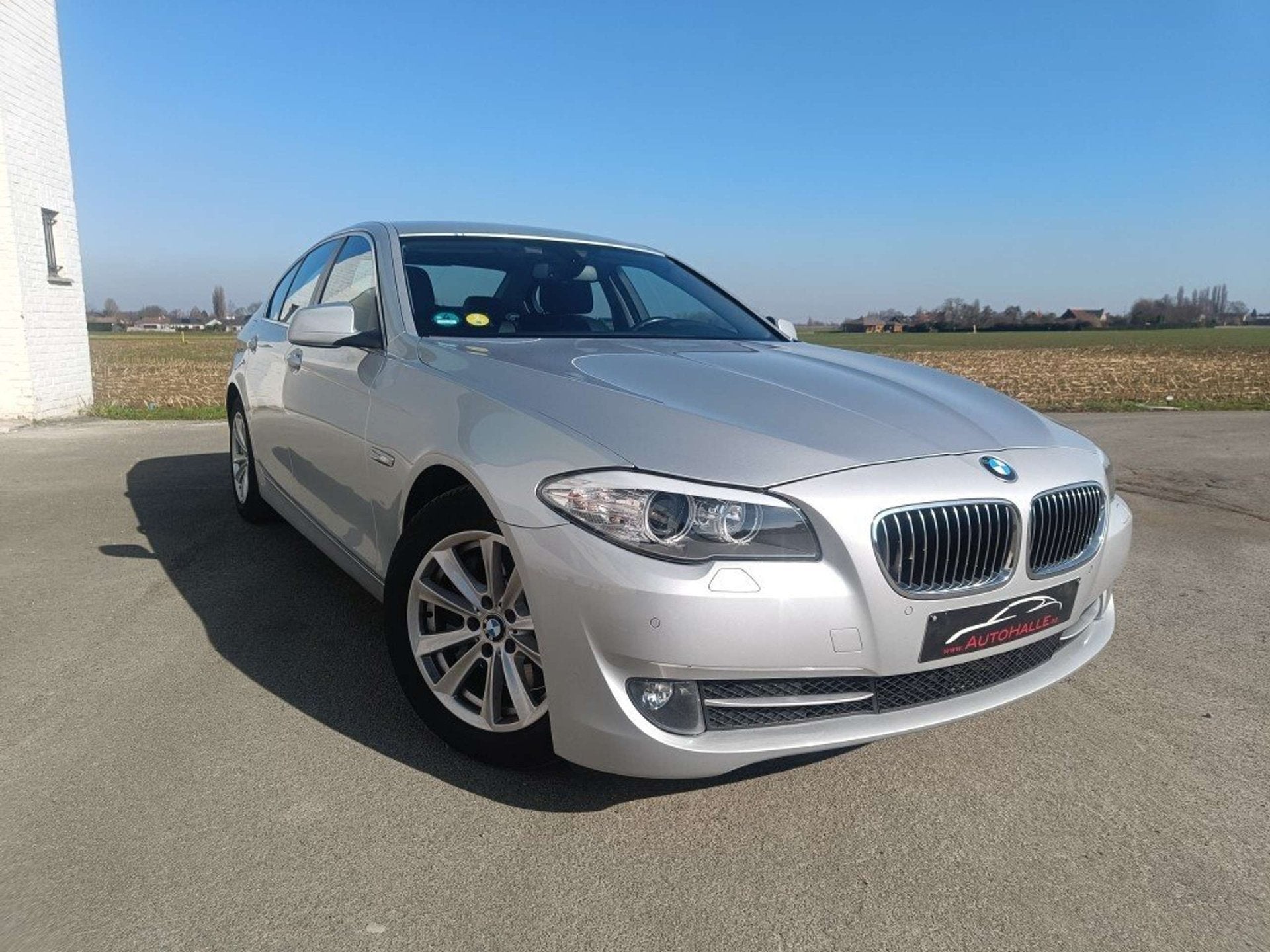BMW 525 525d Start/Stop 217pk/ch - 94.000km - GPS/LEER/CAMER, Auto's, Zwart, 4 cilinders, Bedrijf, 133 g/km