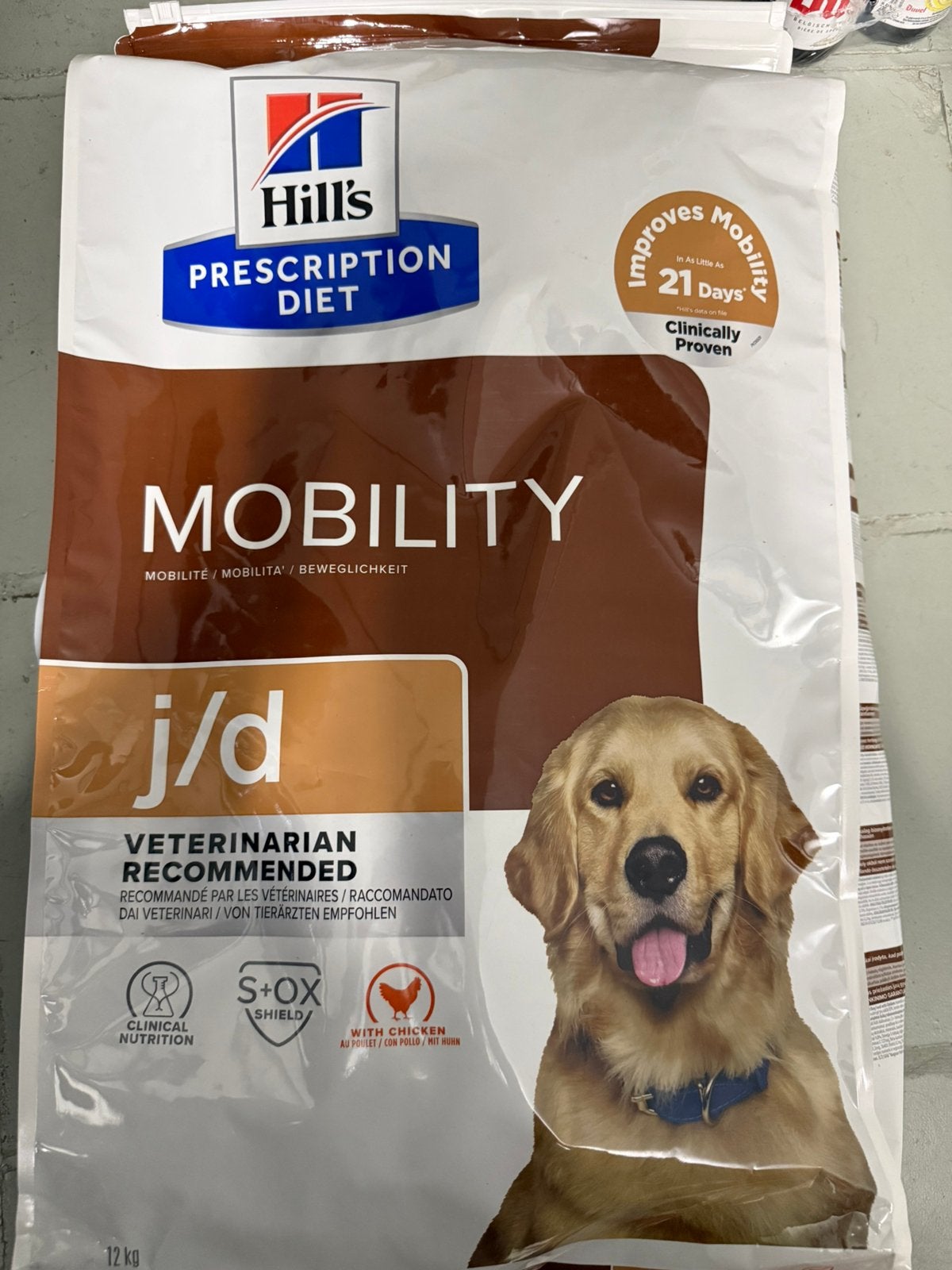 3x Hill’s mobility J/D voeding, Ophalen, Hond
