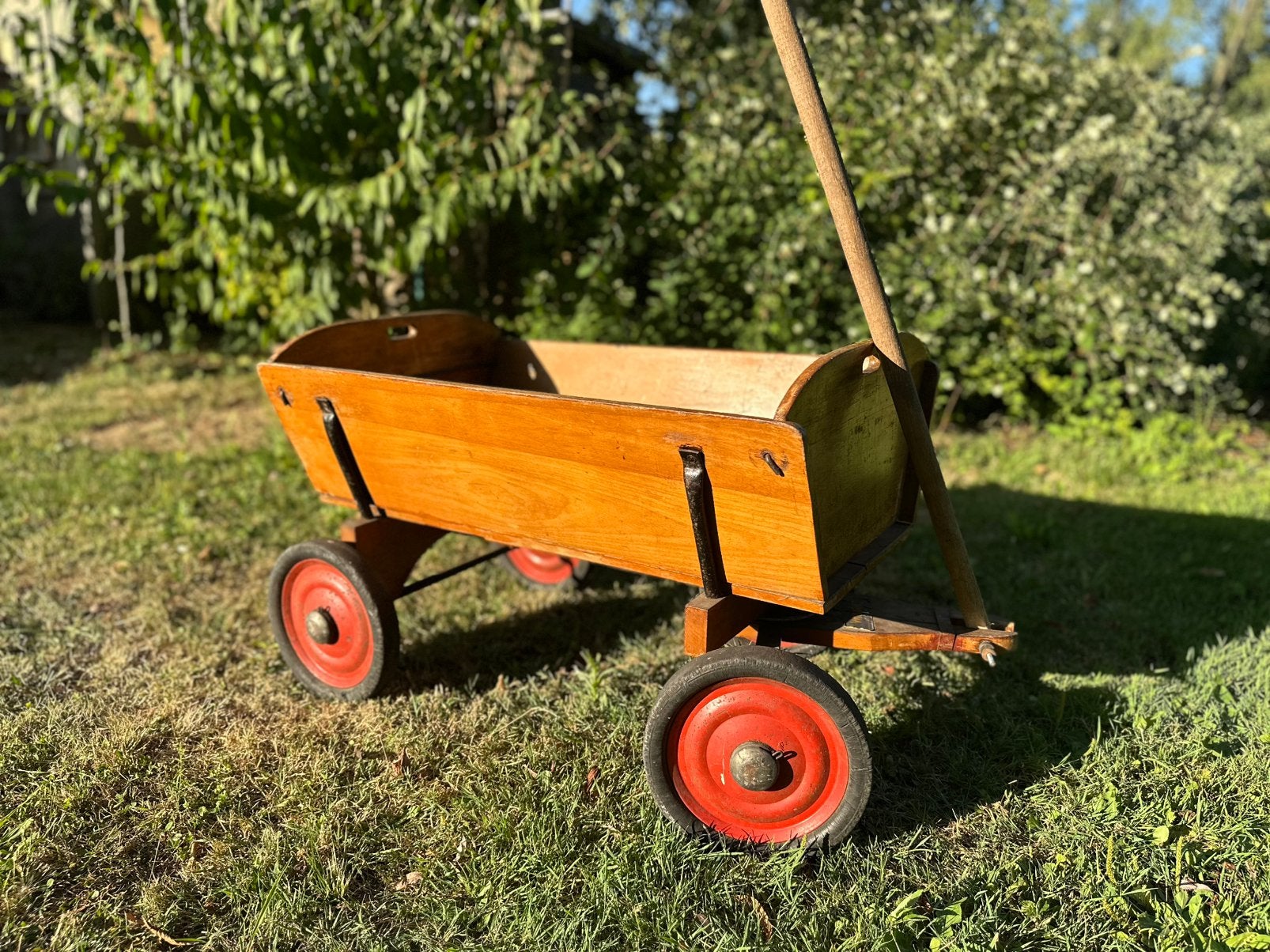 Vintage antieken houten duitse bolderkar, Enlèvement, Utilisé