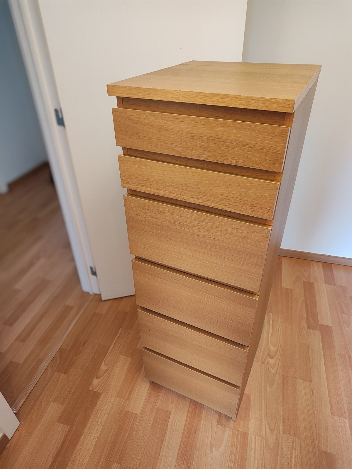 Houten ladekast Malm met ingebouwde spiegel, 25 à 50 cm, 5 tiroirs ou plus, Enlèvement, Utilisé