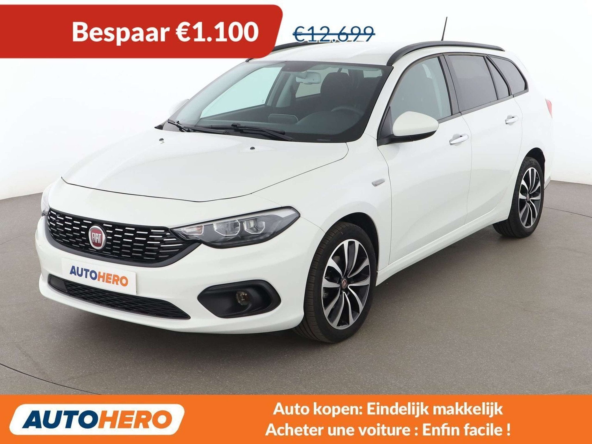 Fiat Tipo 1.4 Turbo Lounge (année de construction 2020), Autos, Fiat, Euro 6, Boîte manuelle, Noir, 5 portes